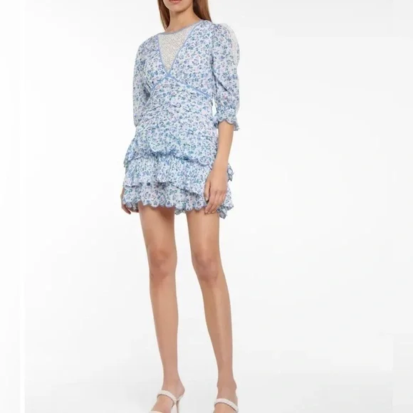 LoveShackFancy Marquise Foral Dress